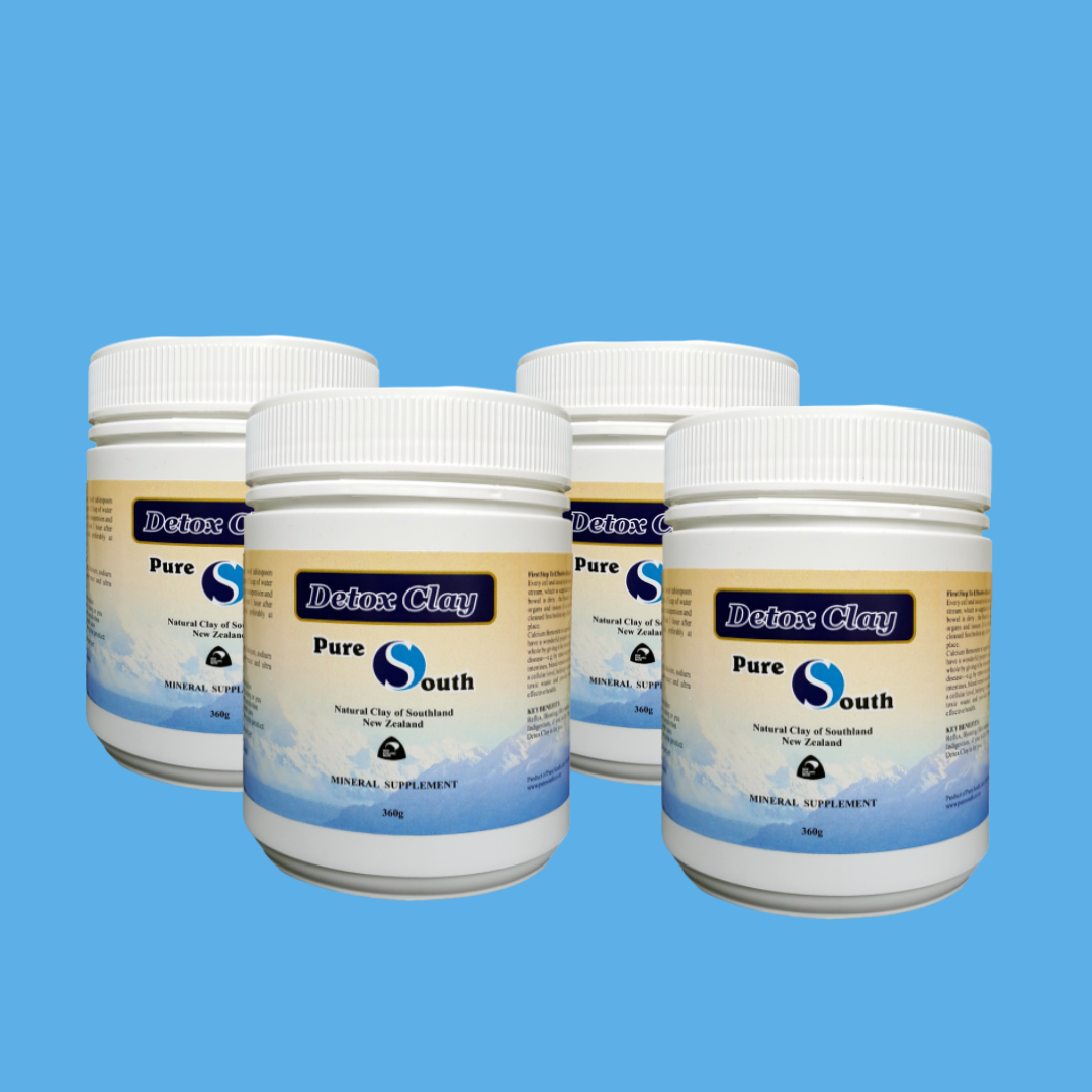 Calcium Bentonite Clay Powder - 360g quad pack